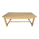 Table bistrot table de ferme en chêne massif sablé Longueur 210 cm - Largeur 106 cm - Hauteur 78 cm