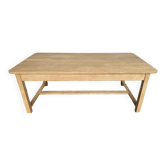 Table bistrot table de ferme en chêne massif sablé Longueur 210 cm - Largeur 106 cm - Hauteur 78 cm