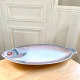 Faience fish dish Digoin Sarreguemines