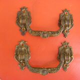 Pair of bronze handles