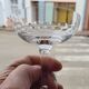 Set de 7 coupes à champagne en verre soufflé