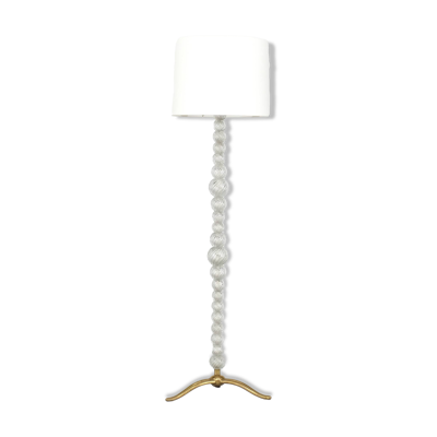 Lampadaire en verre de Murano et bronze attribué à Seguso Vetri, Italie 1950