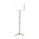 Murano glass and bronze floor lamp attributed to Seguso Vetri, Italy.