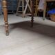 Antique solid oak bistro restaurant table, 1900s -1m53