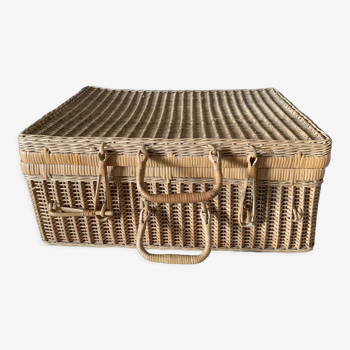 Wicker suitcase