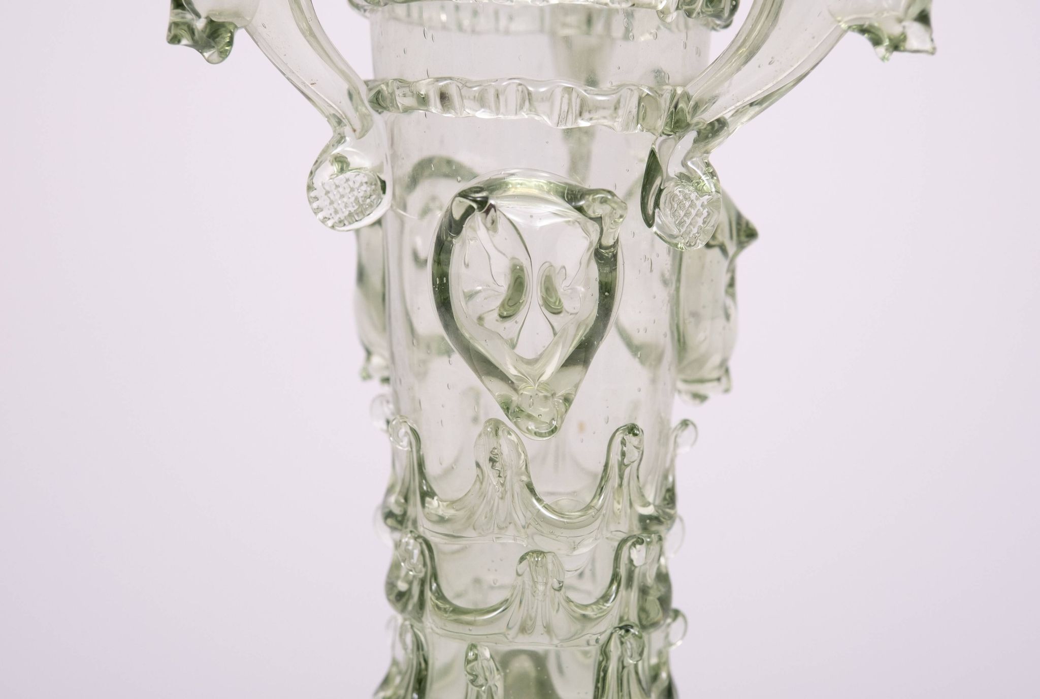 Vase en verre d'art vénitien du début du XXe siècle