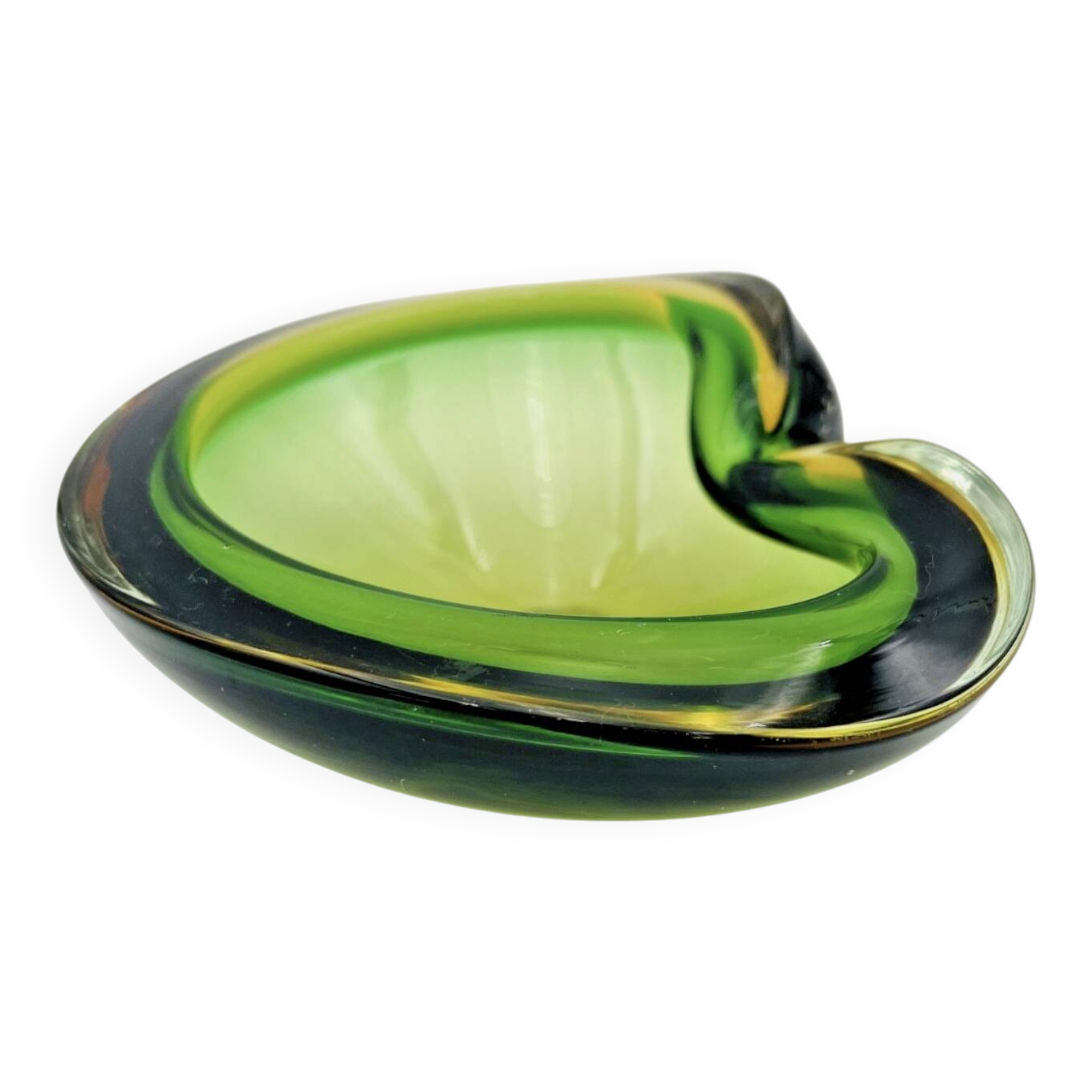 Green Murano Glass Ashtray