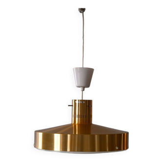 Lampe à suspension suédoise des années 1970 en métal – Design vintage