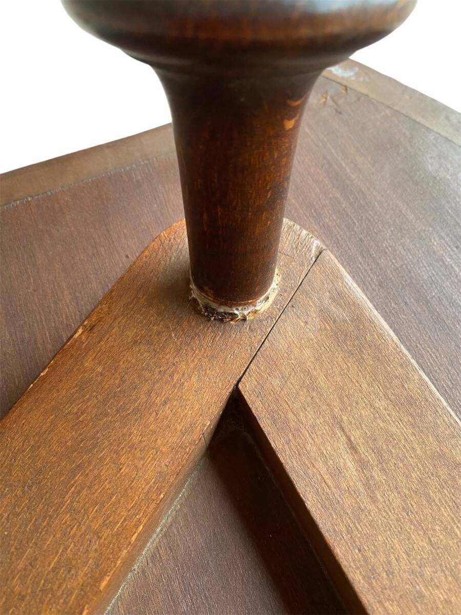Emile Gallé marquetry table, "L'heureux temps", circa 1902