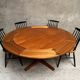 Scandinavian flip flap lotus table by drylund in teak 1960