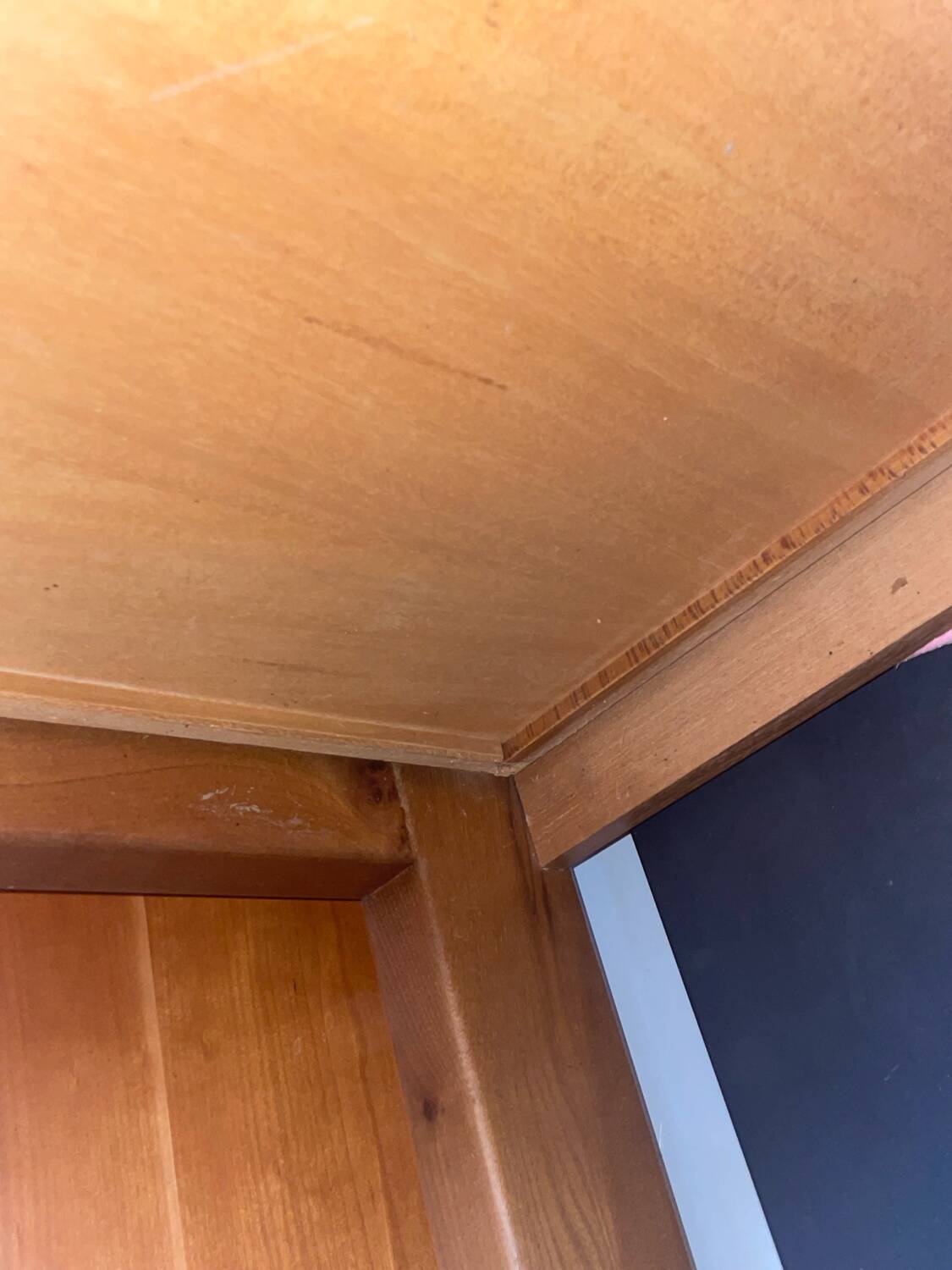 Elm desk published by Maison Regain, 1980