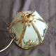 small vintage Tiffany stained glass style lamp