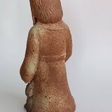 Sculpture in chamotte clay by Claude Bersoux