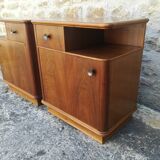 Walnut bedside tables
