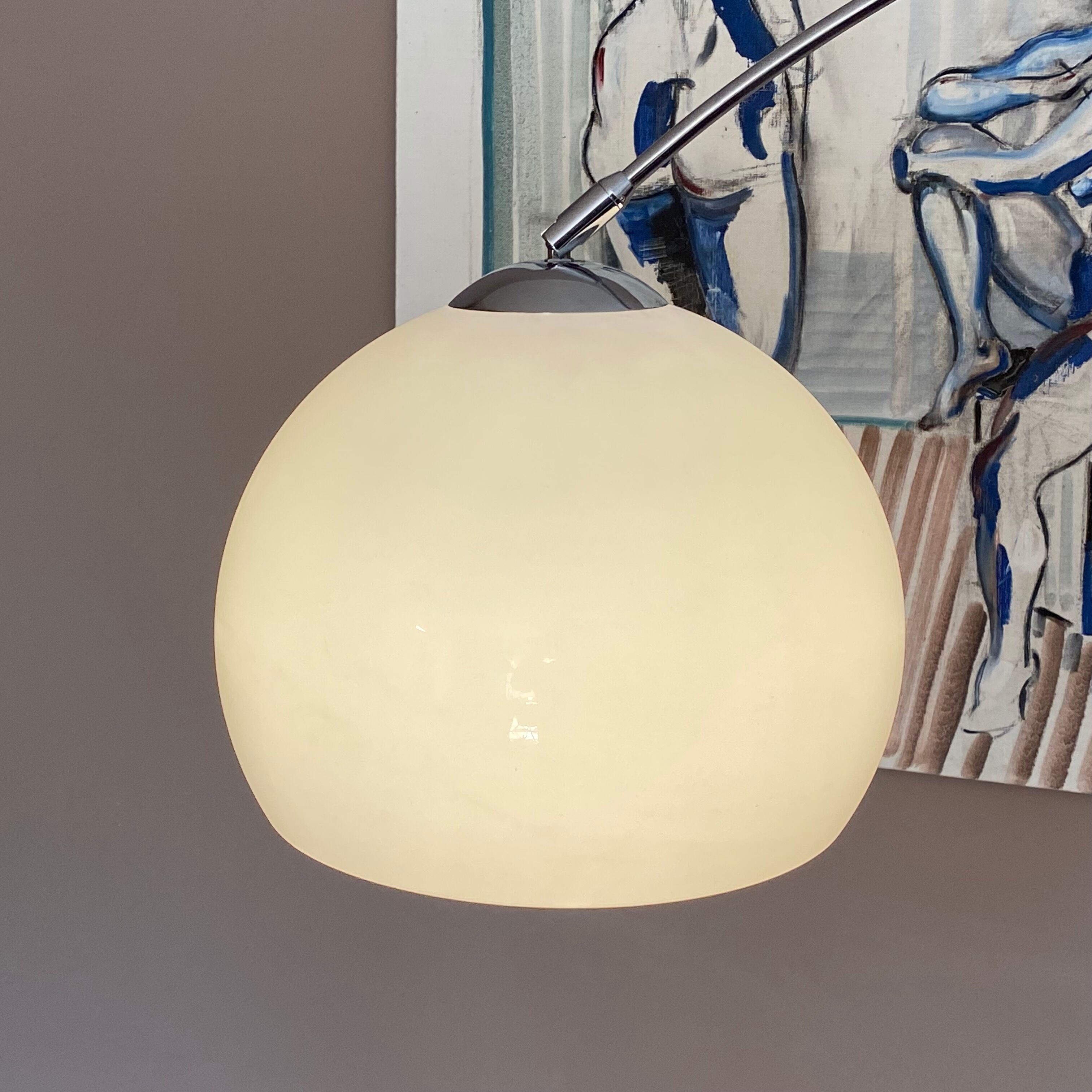 Arc floor lamp, 1970, marble foot