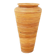 Vase de sol vintage boho en rotin dans le gout de Gabriella Crespi - H:70cm