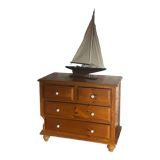 Chest of drawers in blond honey pine Aubert