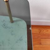 Vintage 1960 glass and marble coffee table