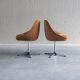 Set of 2 mid-century modern cocktail chairs