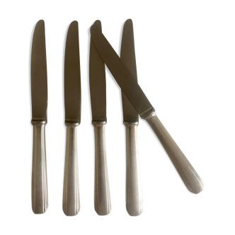 Set of 5 knives Luc Lanel Christofle Boréal dessert