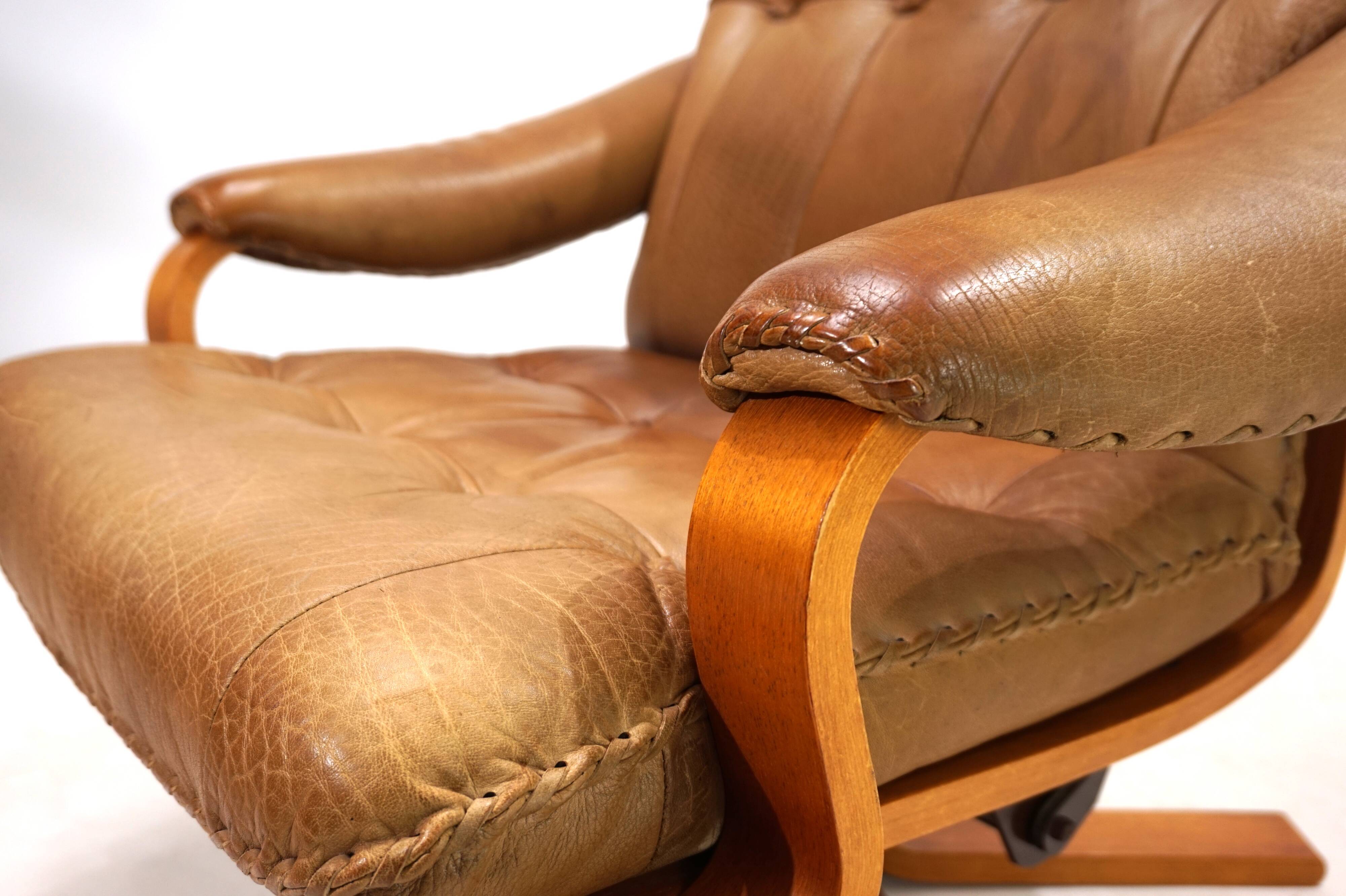 P. Schultz & Co. Denmark leather armchair, 1960