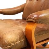 P. Schultz & Co. Denmark leather armchair, 1960