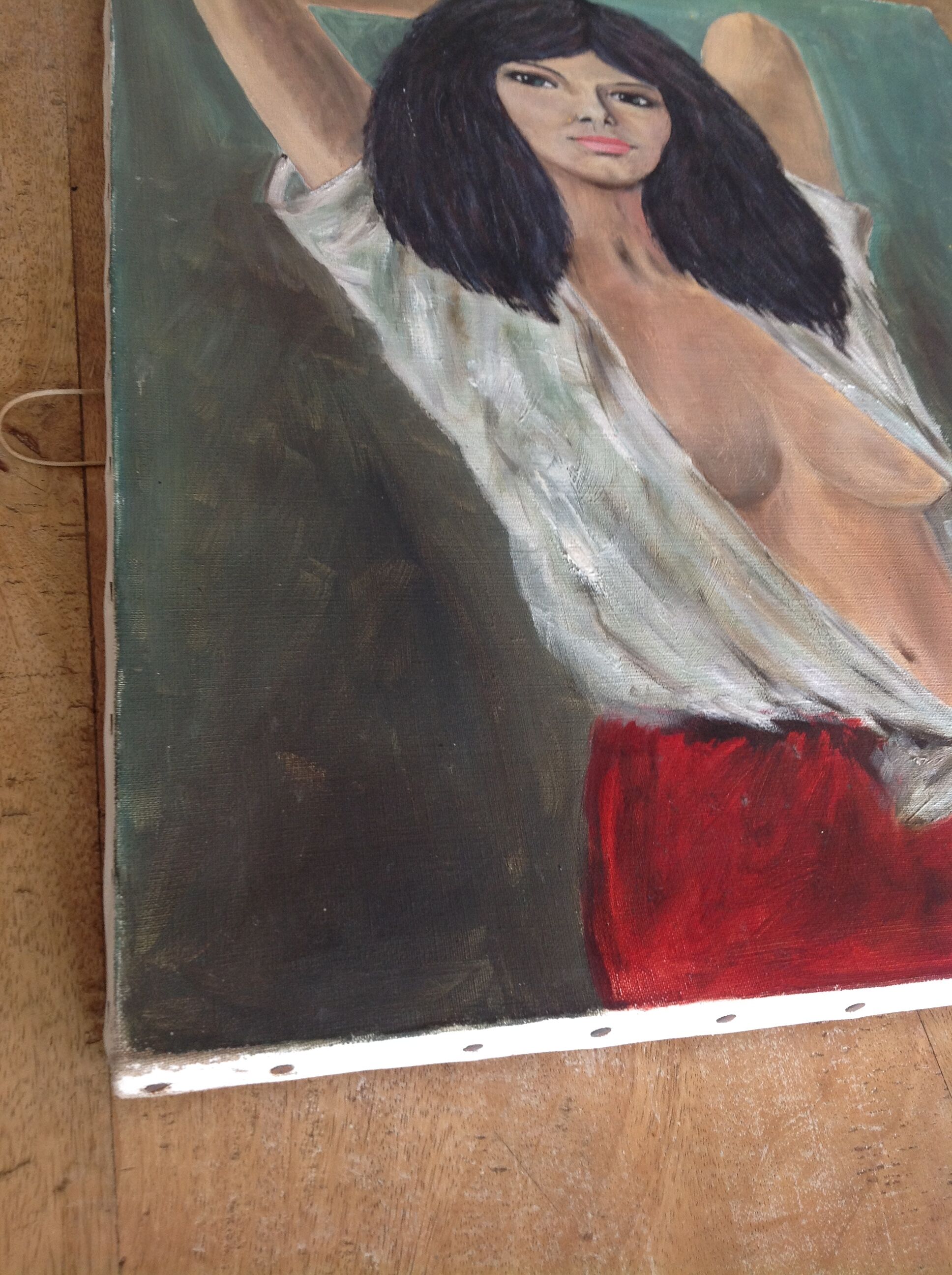 Oil on canvas woman