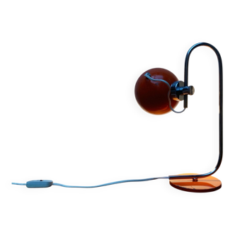 Lampe de table magnétique vintage italienne de l'ère spatiale