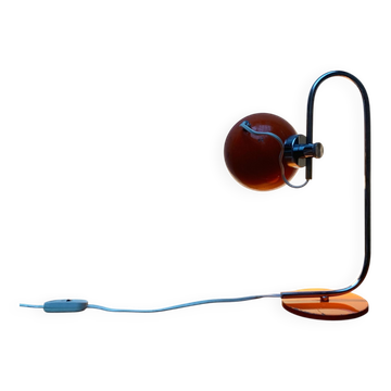 Lampe de table magnétique vintage italienne de l'ère spatiale