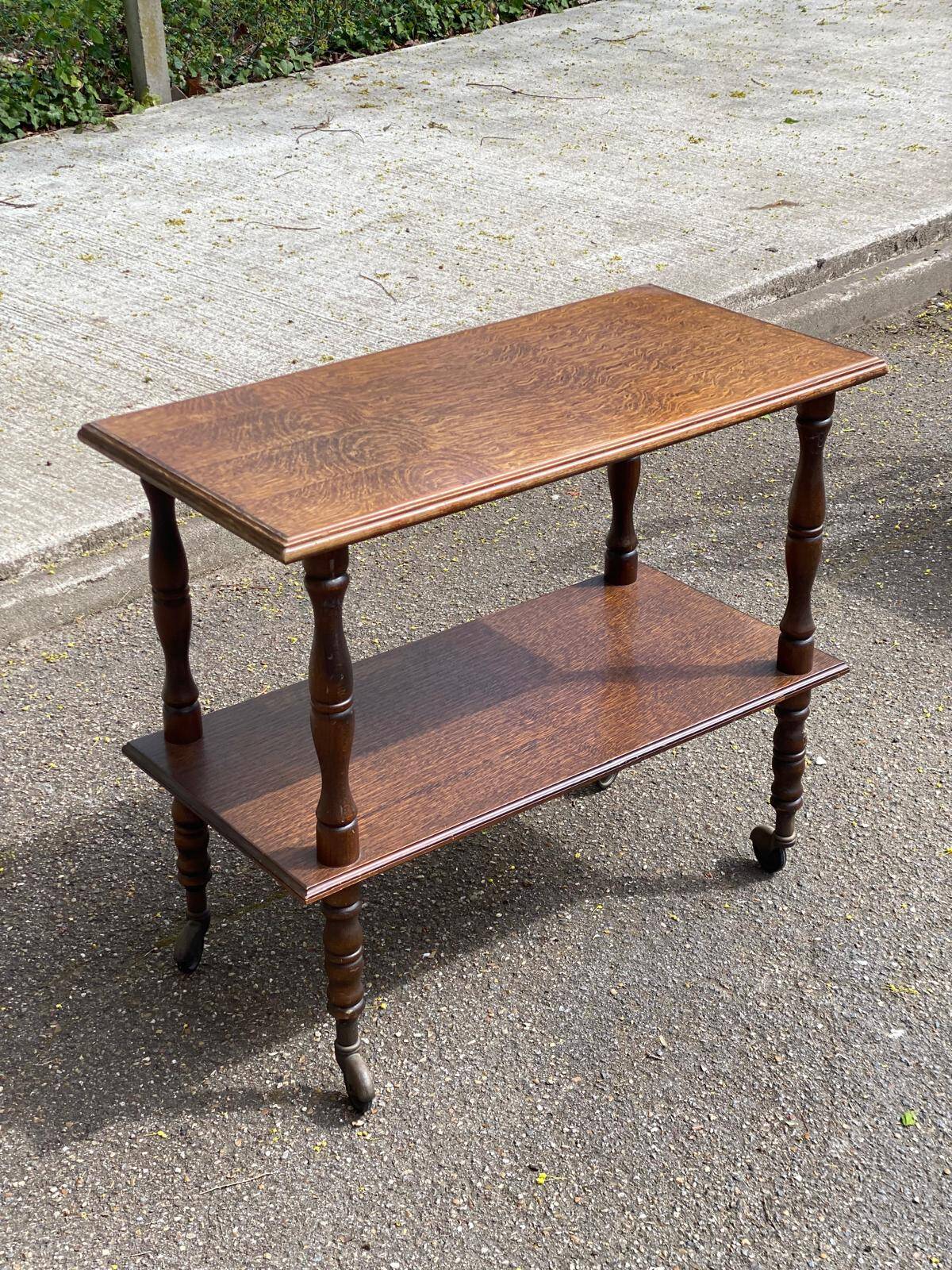 Vintage Louis XIV dessert table in solid wood