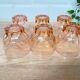 Set de 6 verres vintage Luminarc étoile rose