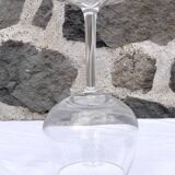 Set of 6 stemmed glasses with crest