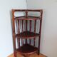 Wicker rattan corner shelf neck