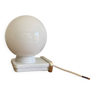 Antique wall light with glass globe and plastic body LAMP-7455