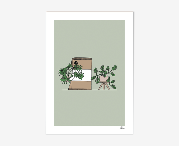 Illustration " La Cailloute et les plantes "