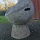 Vintage robert pansart outdoor armchair for elo in fiber cement.