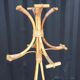 Rattan coat rack