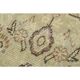 1970s Vintage Turkish Oushak Handmade Wool Cotton Beige Area Rug 186x306