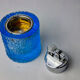 Ice lighter by Antonio Imperatore, blue murano glass, Italy, 1970