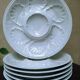 6 porcelain oyster plates by Tharaud