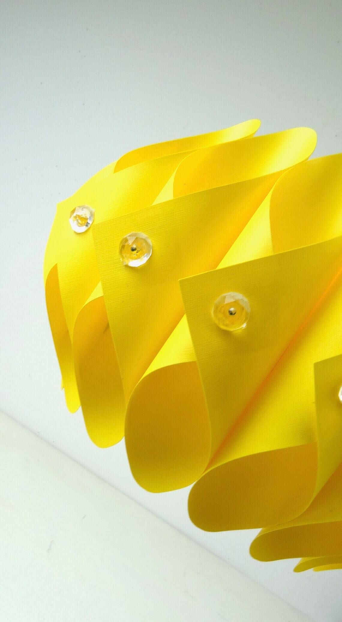 yellow mid century vintage loops pendant lamp