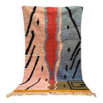 Colorful Berber Boujaad rug, size 150 x 250 cm