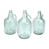 Trio of transparent handle canisters