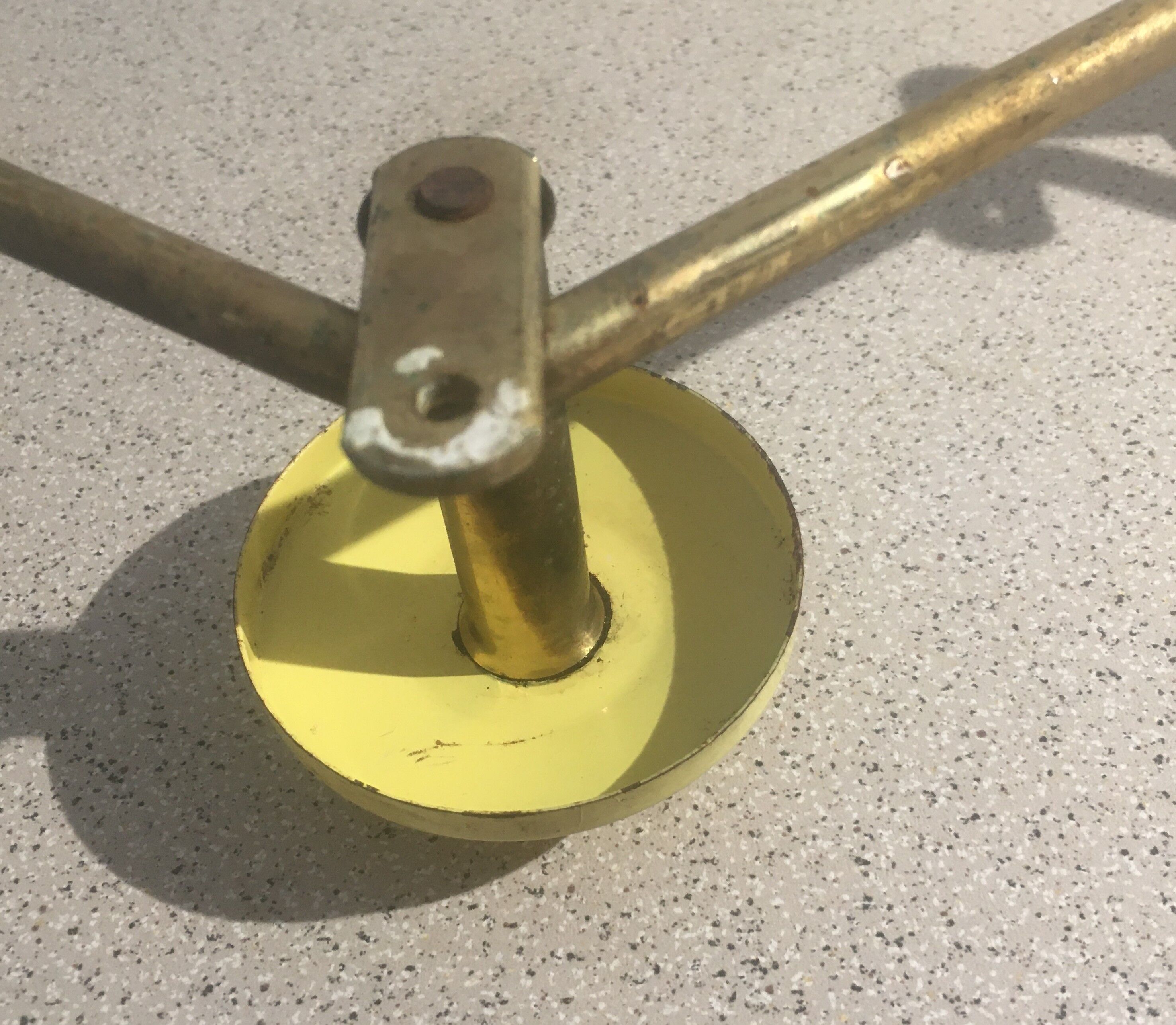 Metal coat rack 5 hooks 50s