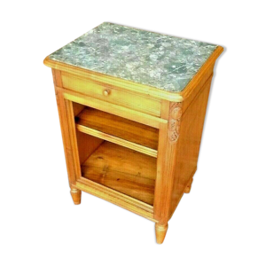 Meuble d' appoint bout de canapé table de chevet style art déco noyer blond