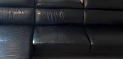 Leather corner sofa