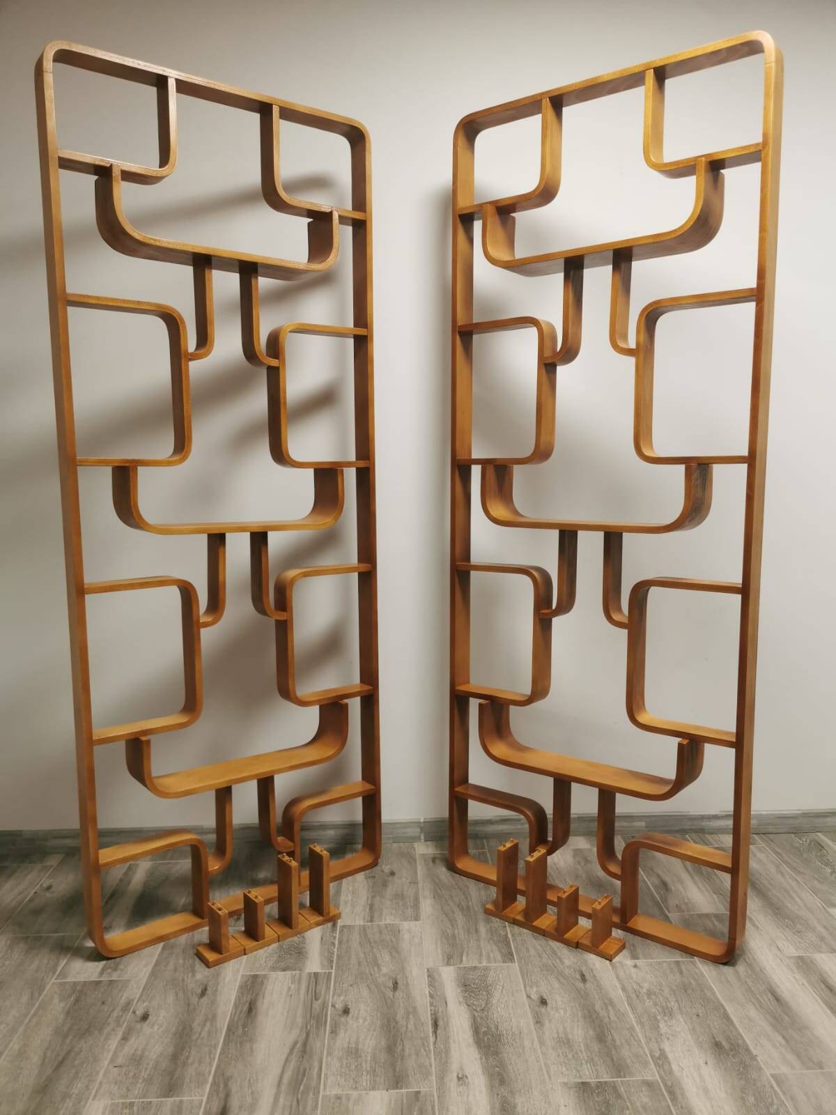 Room Dividers by Ludvik Volak for Drevopodnik Holesov, 1950s, Set of 2