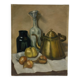Old oil on canvas still life