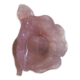Empty pocket in rose quartz