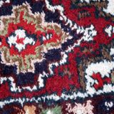 Vintage persian carpet hamadan handmade 40cm x 59cm 1970s